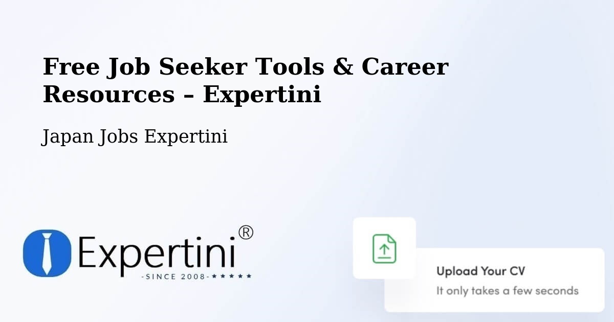 Free Job Seeker Tools & Career Resources – Okayama - Okayama, Japan Jobs Expertini